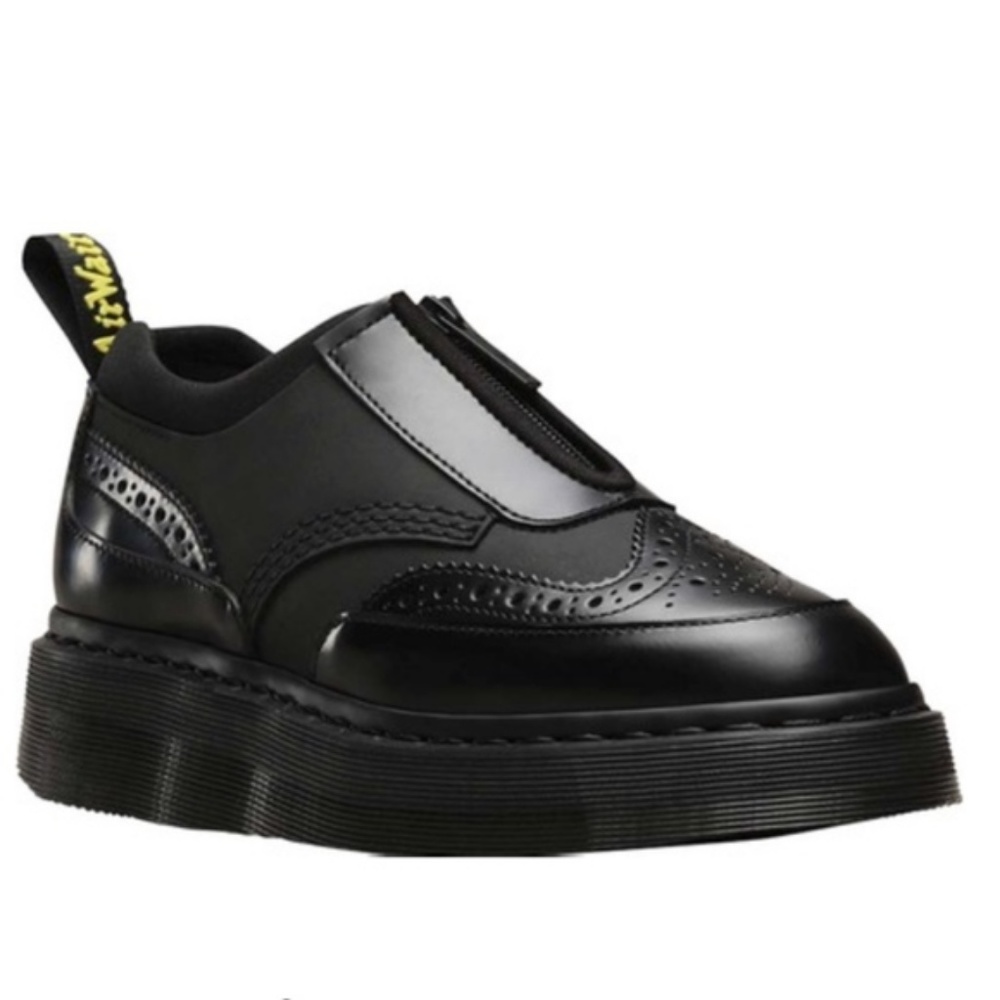 Dr. Martens - Resnik Zip Brogue Black Cree…